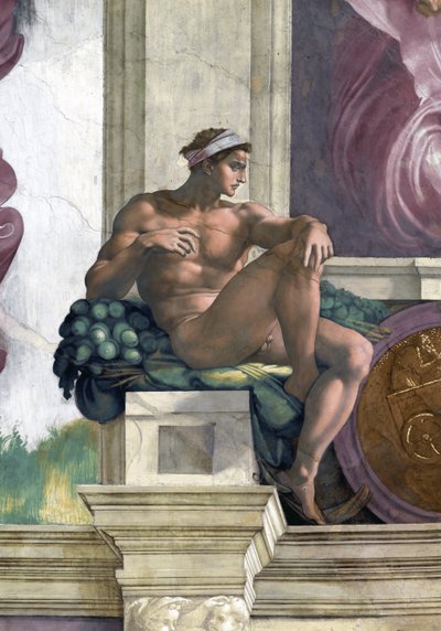 Ignudo by Michelangelo Buonarroti