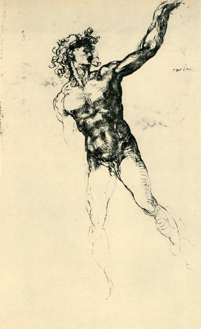 Male Nude by Michelangelo Buonarroti