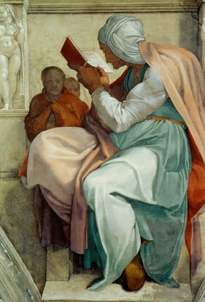 Persian Sybil, Sistine Chapel Ceiling by Michelangelo Buonarroti