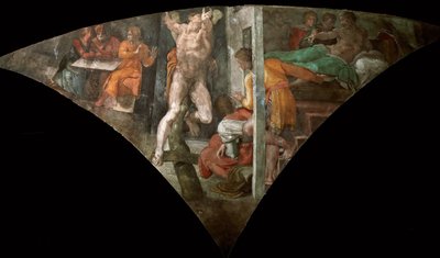 Punishment of Haman by Michelangelo Buonarroti