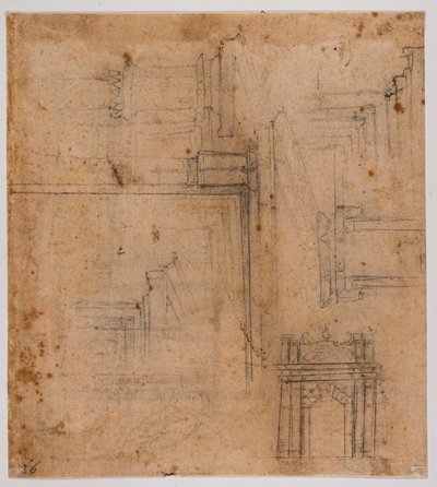 Sketches of Doors and Windows by Michelangelo Buonarroti