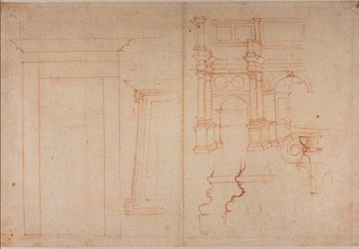 Studies from Roman monuments by Michelangelo Buonarroti