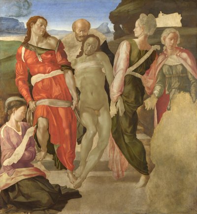 The Entombment (unfinished) by Michelangelo Buonarroti