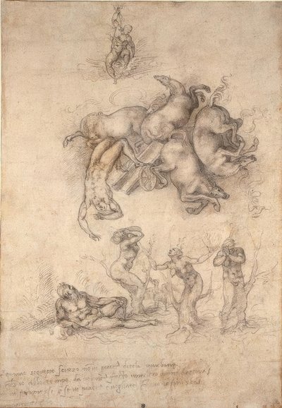 The Fall of Phaeton by Michelangelo Buonarroti