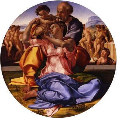 The Holy Family (Doni Tondo) by Michelangelo Buonarroti