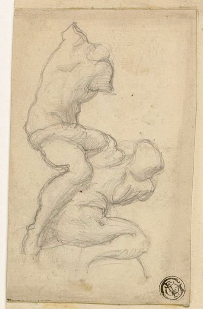Two Struggling Figures by Michelangelo Buonarroti