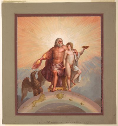 Zeus and Ganymede by Michelangelo Maestri