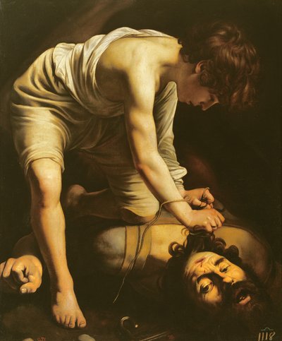 David Victorious over Goliath by Michelangelo Merisi Caravaggio