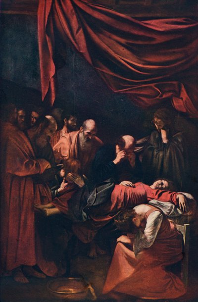 Death of the Virgin, c1606 by Michelangelo Merisi Caravaggio