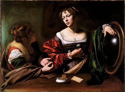 Martha and Mary Magdalene by Michelangelo Merisi da Caravaggio