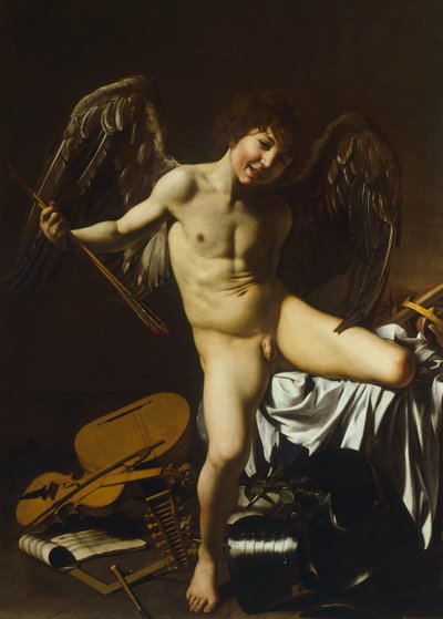 Victorious Cupid by Michelangelo Merisi da Caravaggio