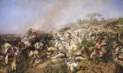 The Battle of Dogali by Michele Cammarano