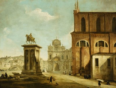 Campo SS Giovanni e Paolo, Venice by Michele Marieschi