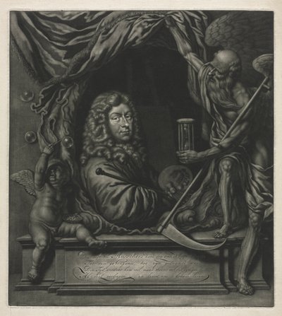Self-Portrait, 1685 by Michiel van Musscher