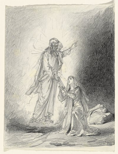 Touch Me Not; Noli Me Tangere by Mihaly von Zichy