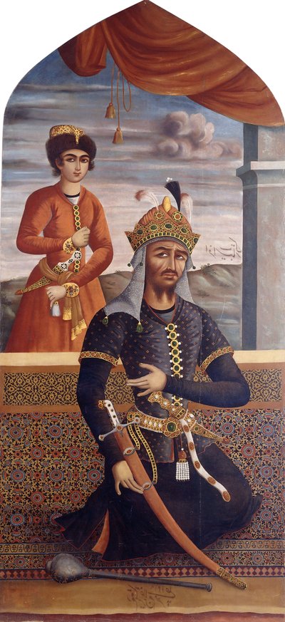 Portrait of Afrasiyab, King of Turan by MihrAli