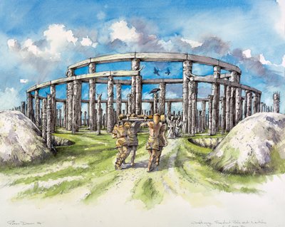 Woodhenge, c25th century BC by Mike Seaforth