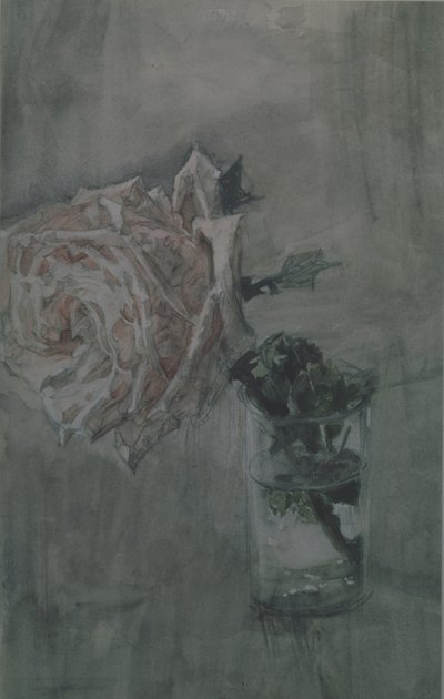 A Rose by Mikhail Aleksandrovich Vrubel