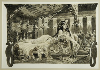 Cleopatra on Bed, 1899 by Mikhail Aleksandrovich Vrubel