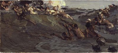 Playing Naiads and Tritons, 1899 by Mikhail Aleksandrovich Vrubel