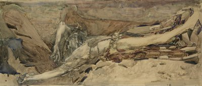 The Demon downcast, 1901 by Mikhail Aleksandrovich Vrubel