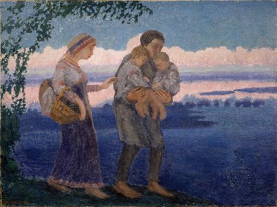 Evening homecoming, 1906 by Mikhail Nikolayevich Yakovlev