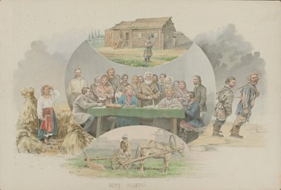 Tax Collection, 1862 by Mikhail Stepanovich Znamensky