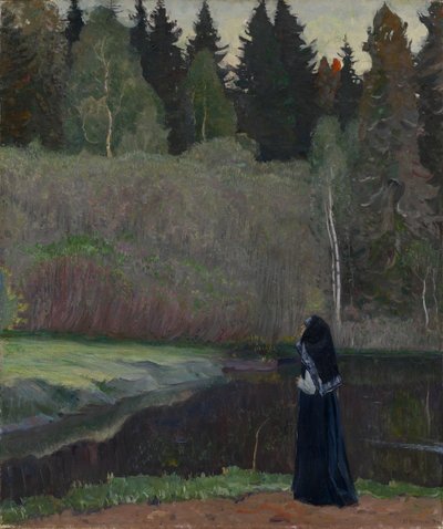The Nightingale is Singing, 1918 by Mikhail Vasilievich Nesterov