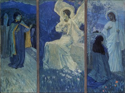 The Resurrection Triptych by Mikhail Vasilievich Nesterov