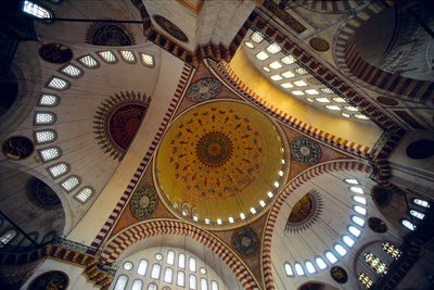 Interior of the Suleymaniye Mosque by Mimar Sinan