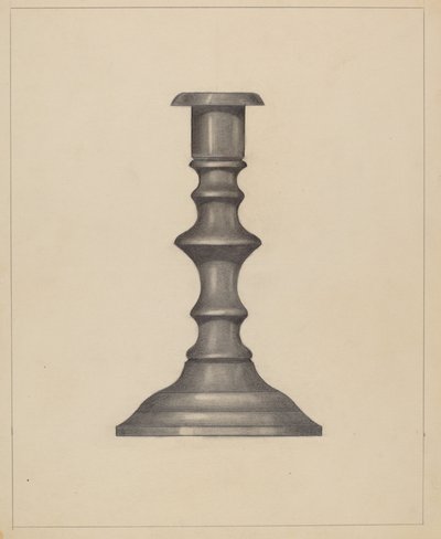 Candlestick, c. 1937 by Mina Lowry