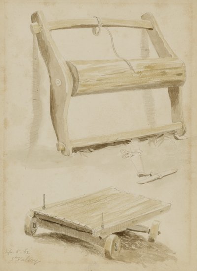 Wooden Cart, St. Valery by Miner Kilbourne Kellogg