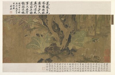 Bamboo, Frog and Insects by Ming Dynasty Chinese School