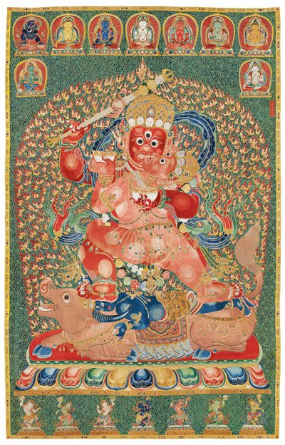 Imperial Embroidered Silk Thangka by Ming Dynasty Chinese School