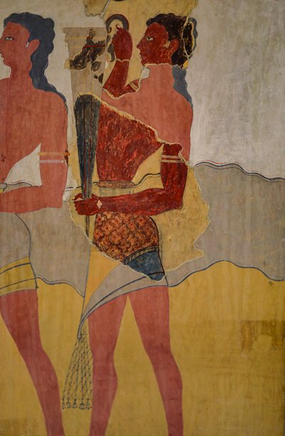 Reconstruction of the Procession Fresco by Minoan
