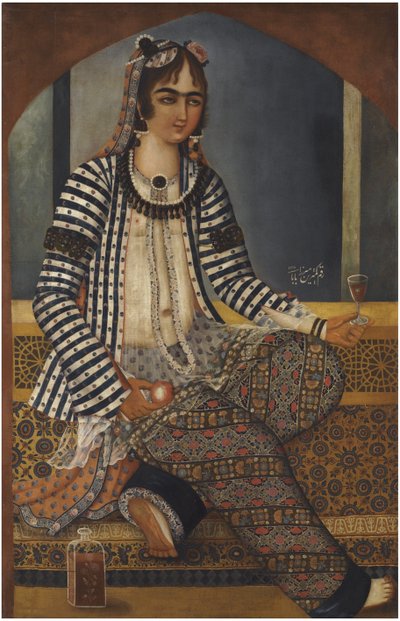 Portrait of a Lady by Mirza Baba