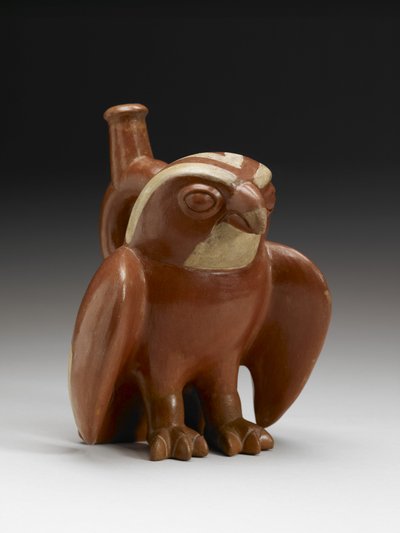 Hawk Vessel, 200-450 AD by Moche Moche