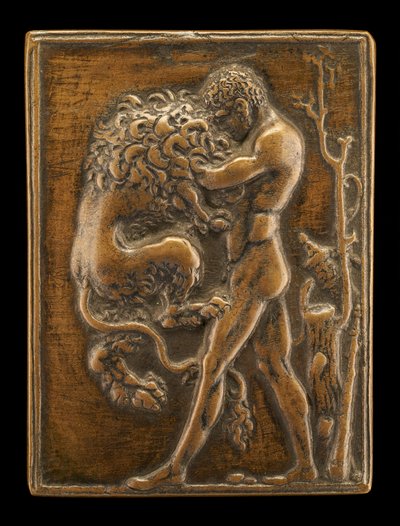 Standing Hercules with the Nemean Lion by Moderno