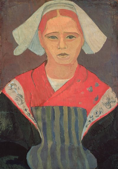Young Breton Girl by Mogens Franscesco Hendrik Ballin