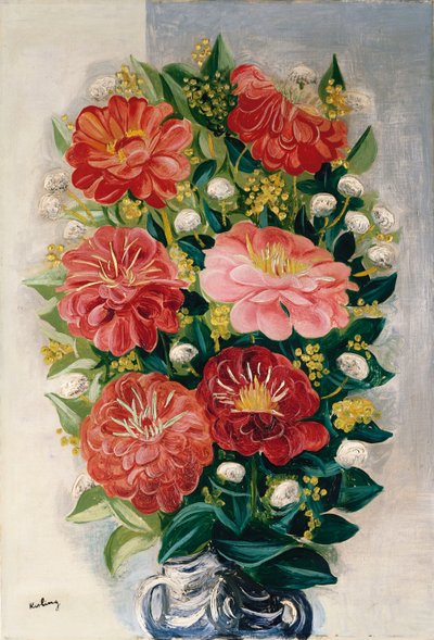 Flowers in a Vase by Moise Kisling