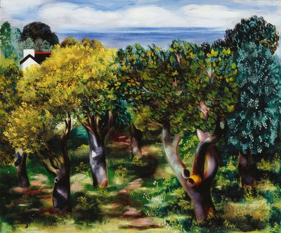 Landscape in Sanary by Moise Kisling
