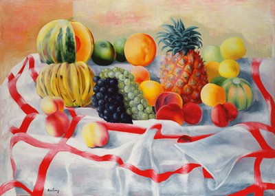 Still Life with Fruit by Moise Kisling