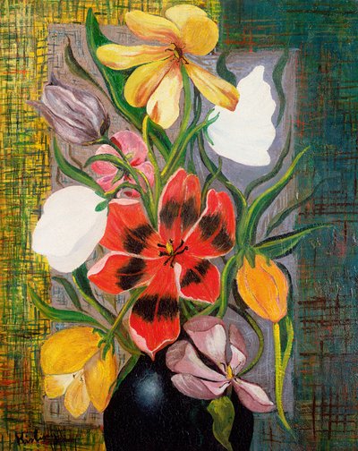 Vase of Flowers, c.1916 by Moise Kisling