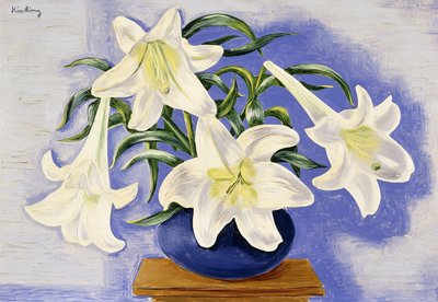 Vase of Lilies by Moise Kisling