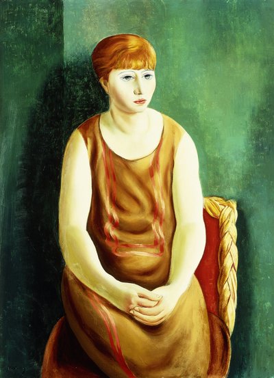 Woman Sitting by Moise Kisling