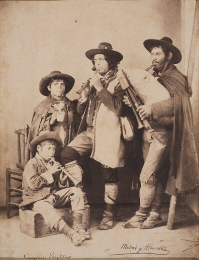 Neapolitan Farmers by Moliné y Albareda
