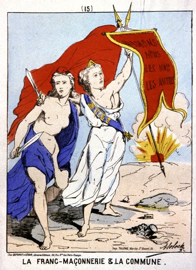 Freemasonry allied to La Commune by Moloch (1849 1909)