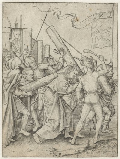 Carrying the Cross by Monogrammist AG