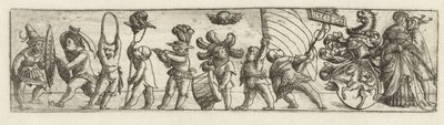 Frieze with Putti and Coat of Arms by Monogrammist CB met boom