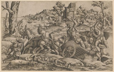 Hector Fighting the Greeks by Monogrammist IQV